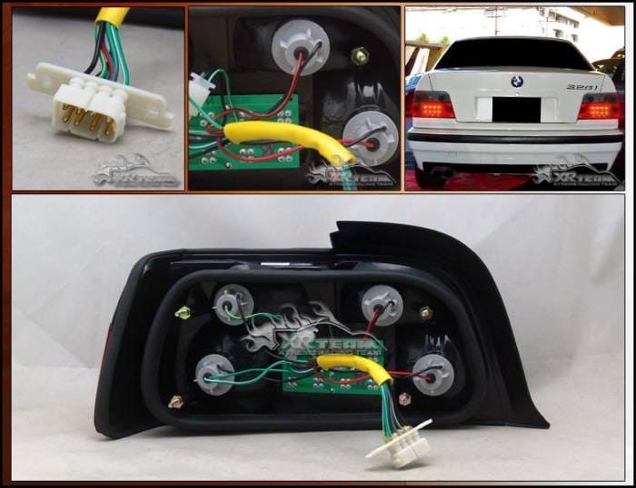 BMW E36 2D SMOKE LED TAILLIGHTS thumbnail 2