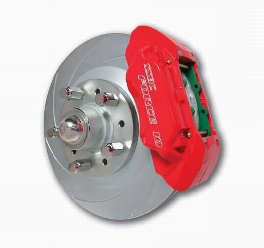 SSBC Disc Brake Kit with Force 10 Extreme 4-Piston Aluminum Calipers & 13 Inch Rotors - Front - A129-20