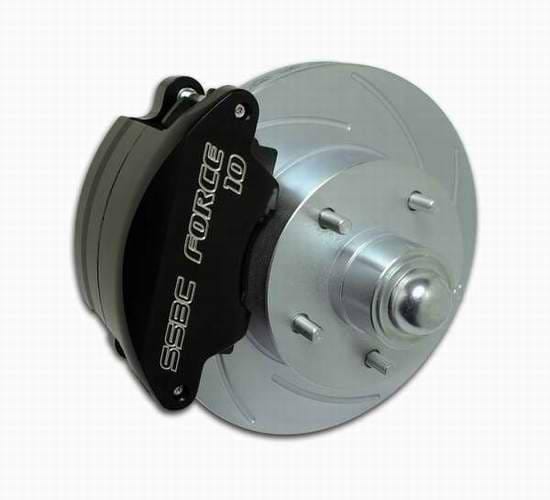 SSBC Drum to Disc Brake Conversion Kit with Force 10 Super-Twin 2-Piston Aluminum Calipers - Front - A148-15A