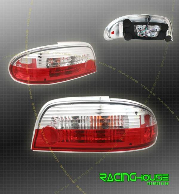 JDM Red Clear Taillights
