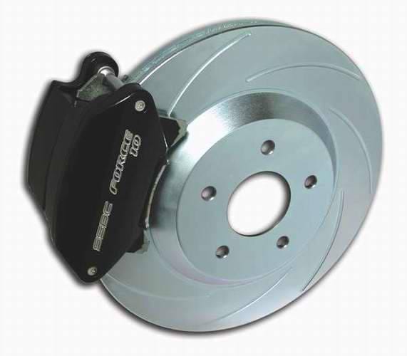 SSBC Disc Brake Kit with Force 10 Sport-Twin 2-Piston Aluminum Calipers & 12 Inch Rotors - Front - A163-6