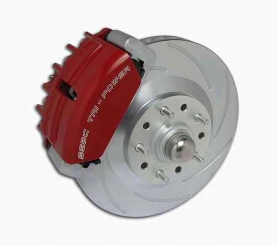 SSBC Power Drum to Disc Brake Conversion Kit with 2 Inch Drop Spindles & 2 Piston Aluminum Calipers - Front - A156-5