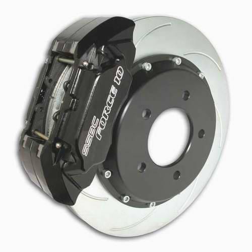 SSBC Disc Brake Kit with Force 10 Extreme 4-Piston Aluminum Calipers & 14 Inch Rotors - Front - A165-1
