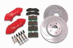 SSBC Disc Brake Kit with Force 10 Extreme 4-Piston Aluminum Calipers & 13 Inch Rotors - Front - A166-2