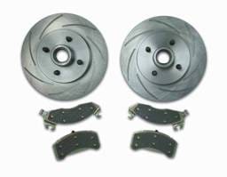 SSBC Turbo Slotted Rotors & Pads - Front - A2360005