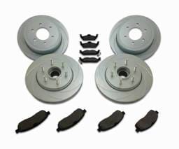 SSBC Turbo Slotted Rotors & Pads - Front & Rear - A2361001