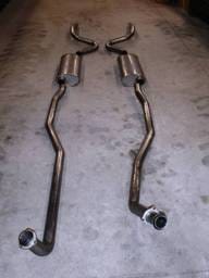 Chevrolet Chevelle Stainless Works Exhaust System - Dual Muffler without Resonator - CV69BB0S