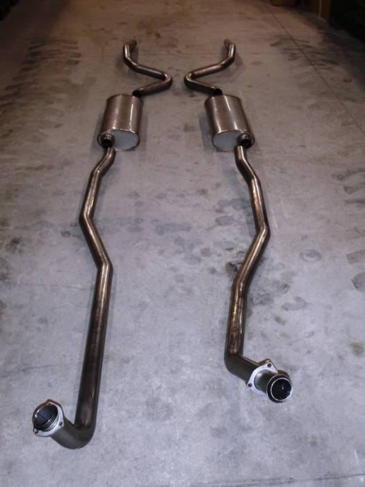 Chevrolet Chevelle Stainless Works Exhaust System - Dual Muffler without Resonator - CV69BB0S