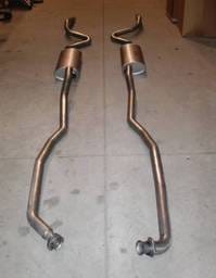 Chevrolet Chevelle Stainless Works Exhaust System - Dual Muffler without Resonator - CV69SB0A