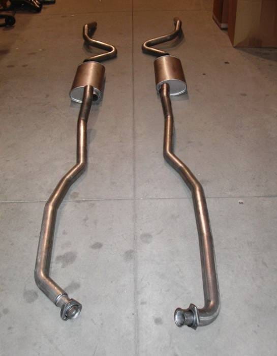 Chevrolet Chevelle Stainless Works Exhaust System - Dual Muffler without Resonator - CV69SB0A