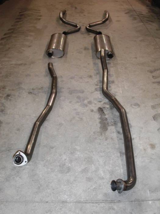 Chevrolet Chevelle Stainless Works Exhaust System - Dual Muffler without Resonator - CV69SB0S