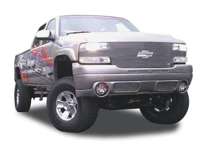 Chevrolet Silverado T-Rex Full Face Billet Grille with Bowtie Installed - 25 Bars - 20082