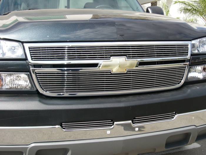 Chevrolet Silverado T-Rex Billet Grille Overlay - Bolt On & Insert - 2PC - 21106