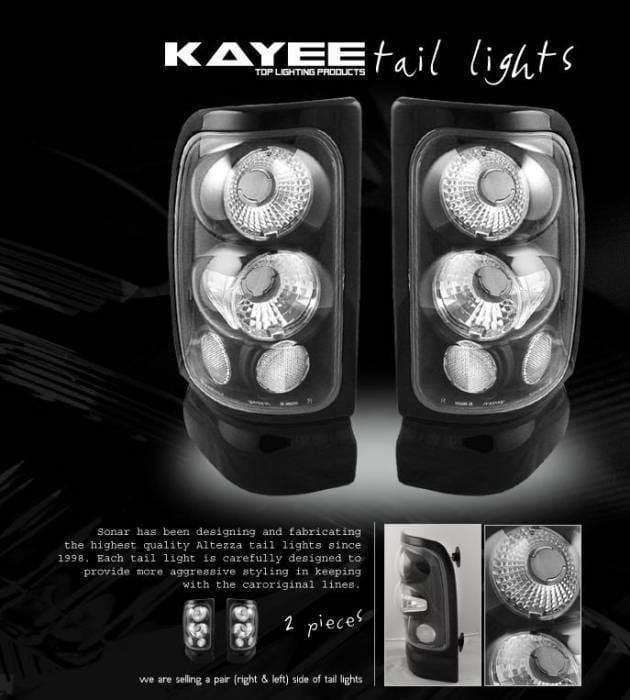 Black Clear Taillights