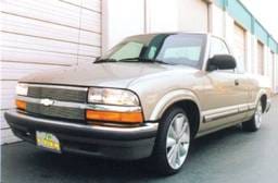 Chevrolet Blazer T-Rex Billet Grille Overlay - Bolt On - 8 Bars - 2PC - 21275