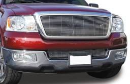 Ford F150 T-Rex Billet Grille Overlay - Bolt On & Insert with Honeycomb Style OE Grille - 23 Bars - 21551