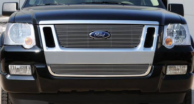 Ford Expedition T-Rex Billet Grille Overlay - Bolt On with Logo Cut Out - 21662