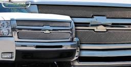 Chevrolet Silverado T-Rex Sport Series Formed Mesh Grille - Stainless Steel - Triple Chrome Plated - 2PC - 44112