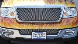 Ford F150 T-Rex Billet Grille Overlay - Bolt On & Insert - Vertical - 65 Bars - 31553