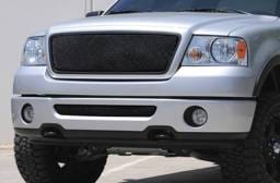 Ford F150 T-Rex Sport Series Formed Mesh Grille - All Black Powdercoat without Logo Opening - 46557