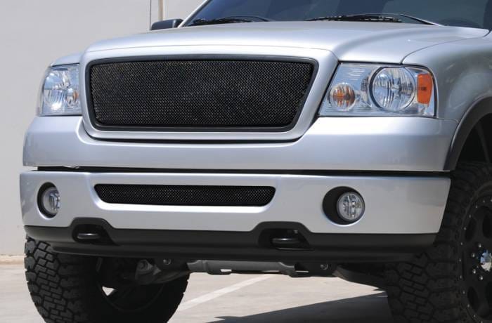 Ford F150 T-Rex Sport Series Formed Mesh Grille - All Black Powdercoat without Logo Opening - 46557