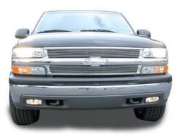 Chevrolet Silverado T-Rex Grille Assembly - All Chrome with Billet & Bowtie Installed - 50075