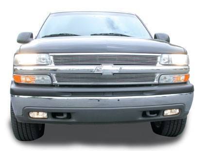 Chevrolet Silverado T-Rex Grille Assembly - All Chrome with Billet & Bowtie Installed - 50075