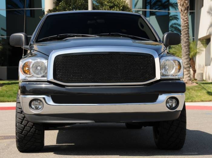 Dodge Ram T-Rex Upper Class Mesh Grille - Full Open - All Black - 1PC - 51459