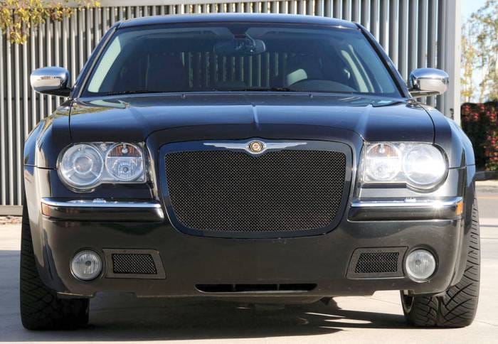 Chrysler 300 T-Rex Upper Class Mesh Grille - All Black - 51470