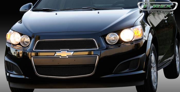 Chevrolet Sonic T-Rex Upper Class Mesh Grille - All Black - 2PC - 51132