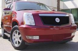 Cadillac Escalade T-Rex Upper Class Mesh Grille - Full Opening Design - All Black - Formed Mesh with Recessed Logo Area - 51193