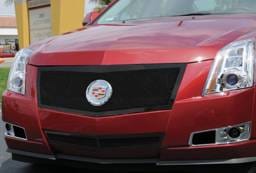 Cadillac CTS T-Rex Upper Class Mesh Grille - All Black - Formed Mesh with Recessed Logo Area - 51197