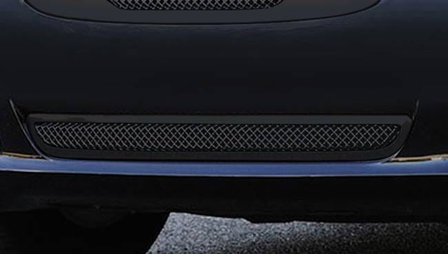 Chrysler 300 T-Rex Upper Class Bumper Mesh Grille - All Black with Frame and Formed Mesh Center - 52433