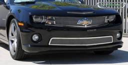 Chevrolet Camaro T-Rex Upper Class Polished Stainless Mesh Grille with Formed Mesh & No Center bar with Signal and OE Logo Openings - 54027