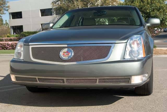 Cadillac DTS T-Rex Upper Class Polished Stainless Mesh Grille with Recessed Logo Area - 54188