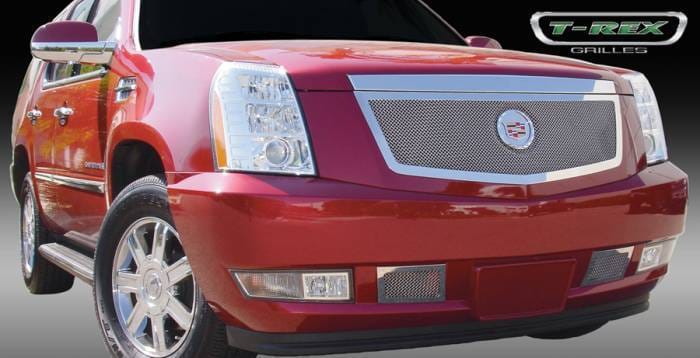Cadillac Escalade T-Rex Upper Class Polished Stainless Mesh Grille with Recessed Logo Area - 54193