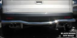 Buick Enclave Black Horse Rear Bumper Guard - Single Tube