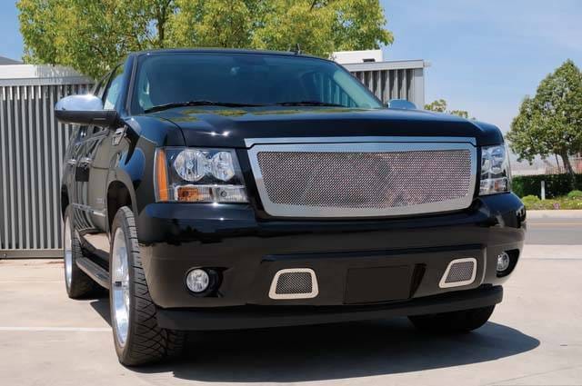 Chevrolet Suburban T-Rex Upper Class Polished Stainless Mesh Grille - 1PC - 54053