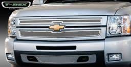 Chevrolet Silverado T-Rex Upper Class Polished Stainless Mesh Grille - 2PC Style - 54110