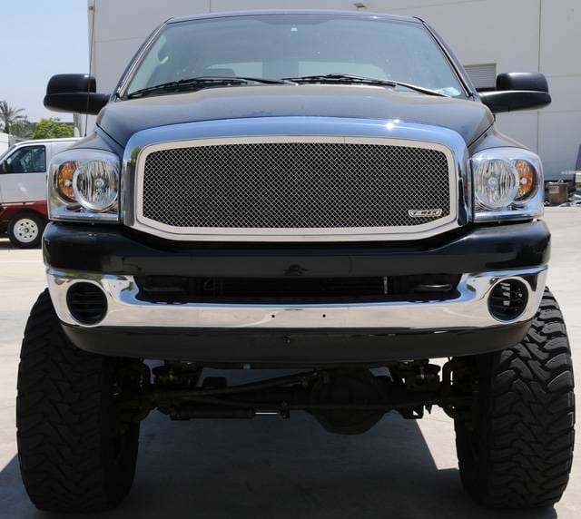 Dodge Ram T-Rex Upper Class Polished Stainless Mesh Grille - Full Open - 1PC - 54459