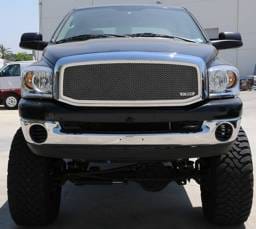 Dodge Ram T-Rex Upper Class Polished Stainless Mesh Grille - Full Open - 1PC - 54459
