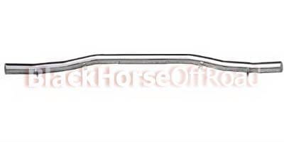 Hyundai Santa Fe Black Horse Rear Bumper Guard - Single Tube