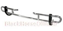 Nissan Titan Black Horse Rear Bumper Guard - Double Tube