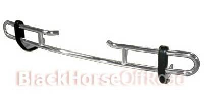 Nissan Titan Black Horse Rear Bumper Guard - Double Tube