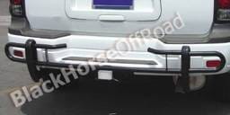 Chevrolet Trail Blazer Black Horse Rear Bumper Guard - Double Tube
