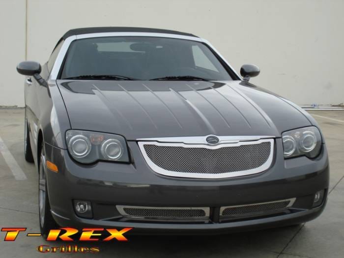 Chrysler Crossfire T-Rex Upper Class Polished Stainless Mesh Grille - 3PC - 54489