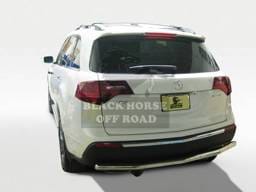 Acura MDX Black Horse Rear Bumper Guard - Single Tube