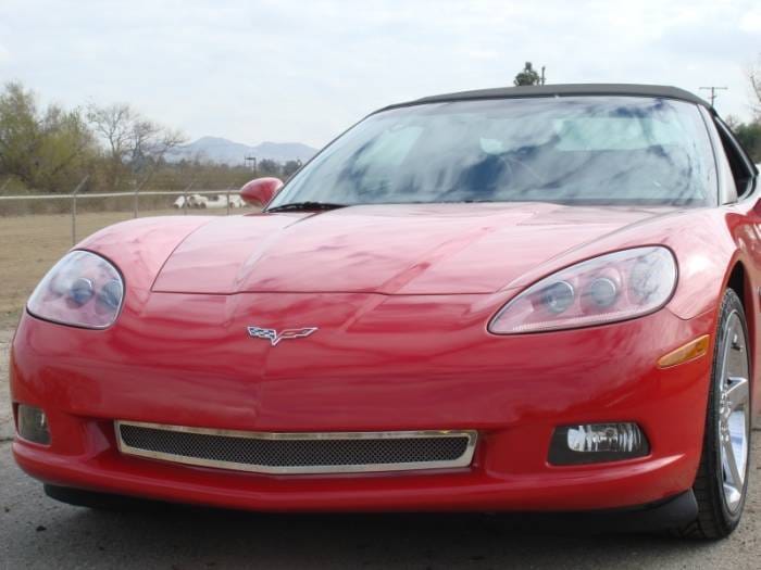 Chevrolet Corvette T-Rex Upper Class Polished Stainless Bumper Mesh Grille - 1PC - 55166