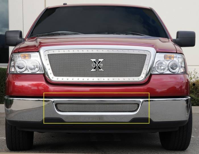 Ford F150 T-Rex Upper Class Polished Stainless Bumper Mesh Grille - 55552