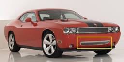 Dodge Challenger T-Rex Upper Class Polished Stainless Bumper Mesh Grille with Formed Mesh with Frame - 55415